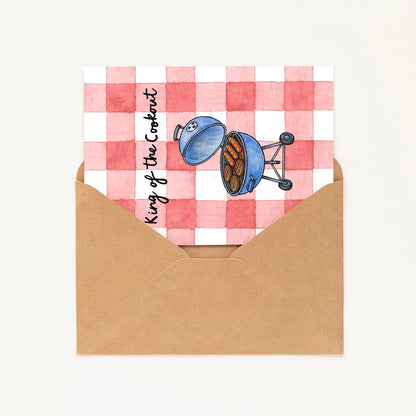 Father’s Day Grill Card • Cute Grill Master Dad Card • Funny Dad Joke Greeting Card • BBQ Card for Dad or Stepdad