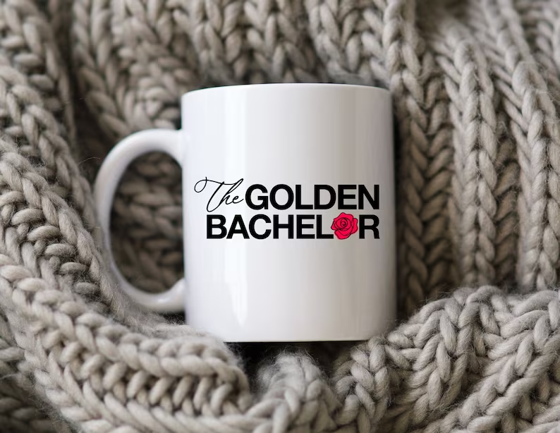 The Golden Bachelor Mug The Bachelor Coffee Cup Red Rose