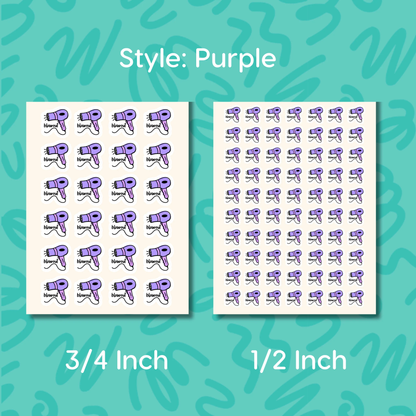 Blowout Planner Sticker • Hair Appointment Reminder • Mini Hair Day Icon • Salon Calendar Sticker • Beauty Planner Label