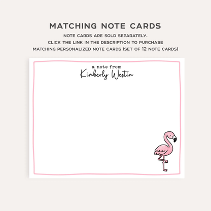 Custom Pink Flamingo Address Labels • Personalized Return Address Stickers • Weatherproof Flamingo Mailing Labels