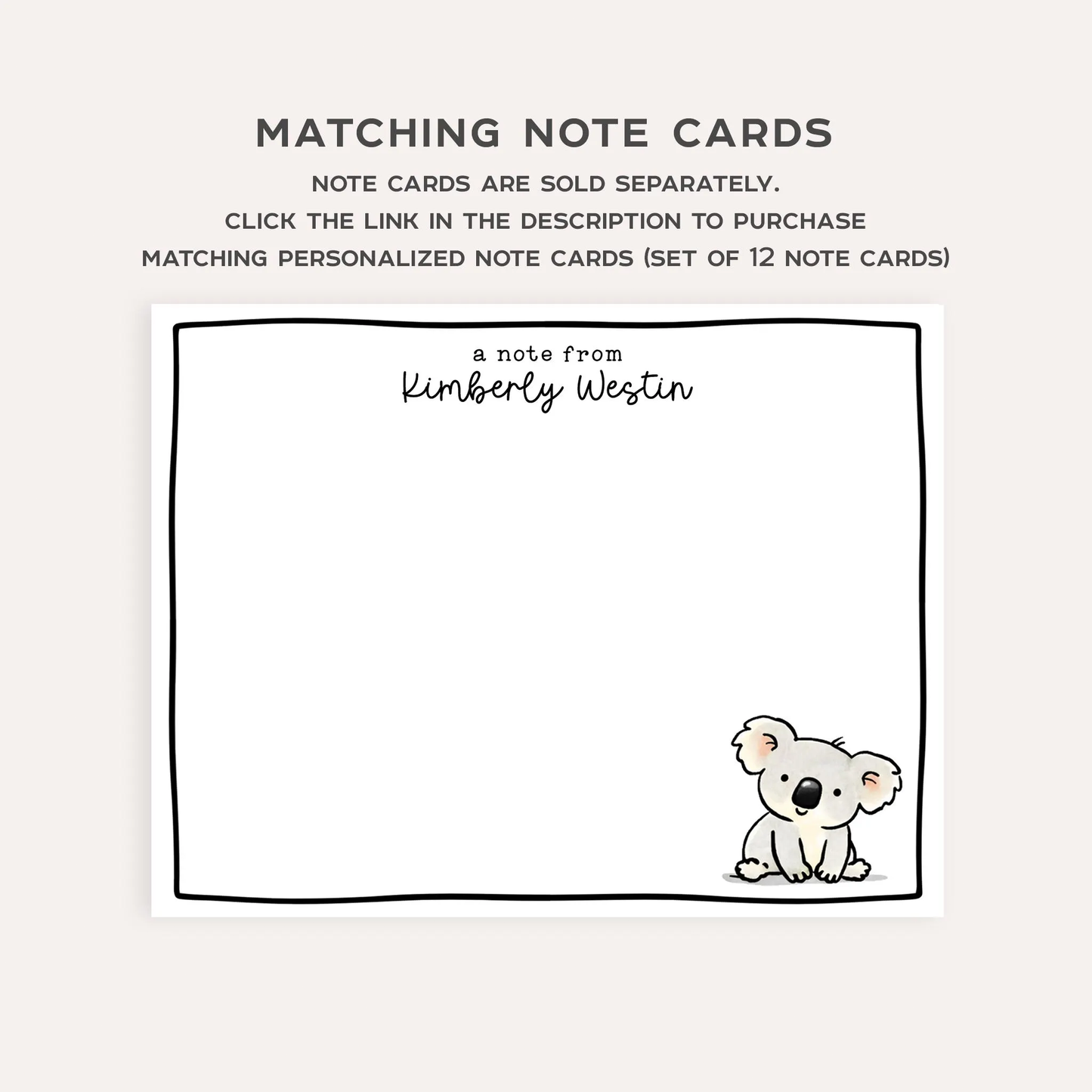 Custom Koala Address Labels • Cute Koala Return Stickers • Personalized Kids Mailing Labels • Weatherproof Vinyl Labels