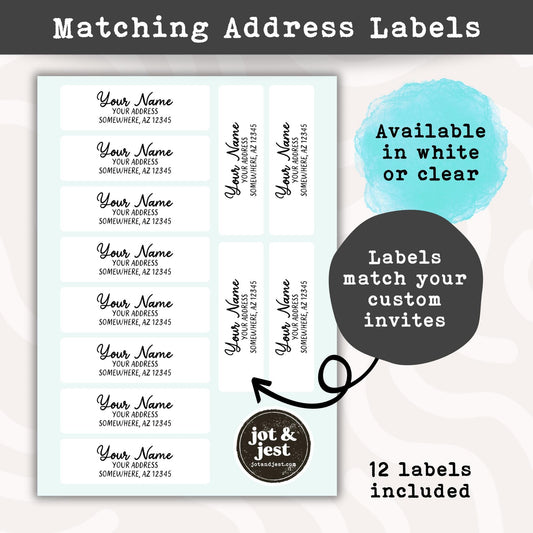 Matching Personalized Address Labels • Custom Return Address Stickers • Personalized Mailing & Envelope Labels
