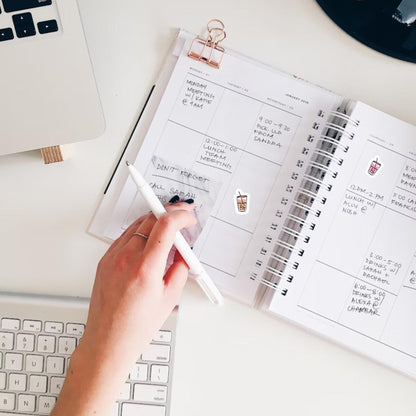 Mini Boba Tea Planner Sticker • Bubble Tea Lover Icon • Cute Tiny Drink Sticker • Coffee Date Reminder • Journal Calendar Sticker
