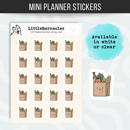 Groceries Planner Sticker • Supermarket Reminder • Grocery Store Icon • Food Delivery Mini Sticker • Calendar Planner Label