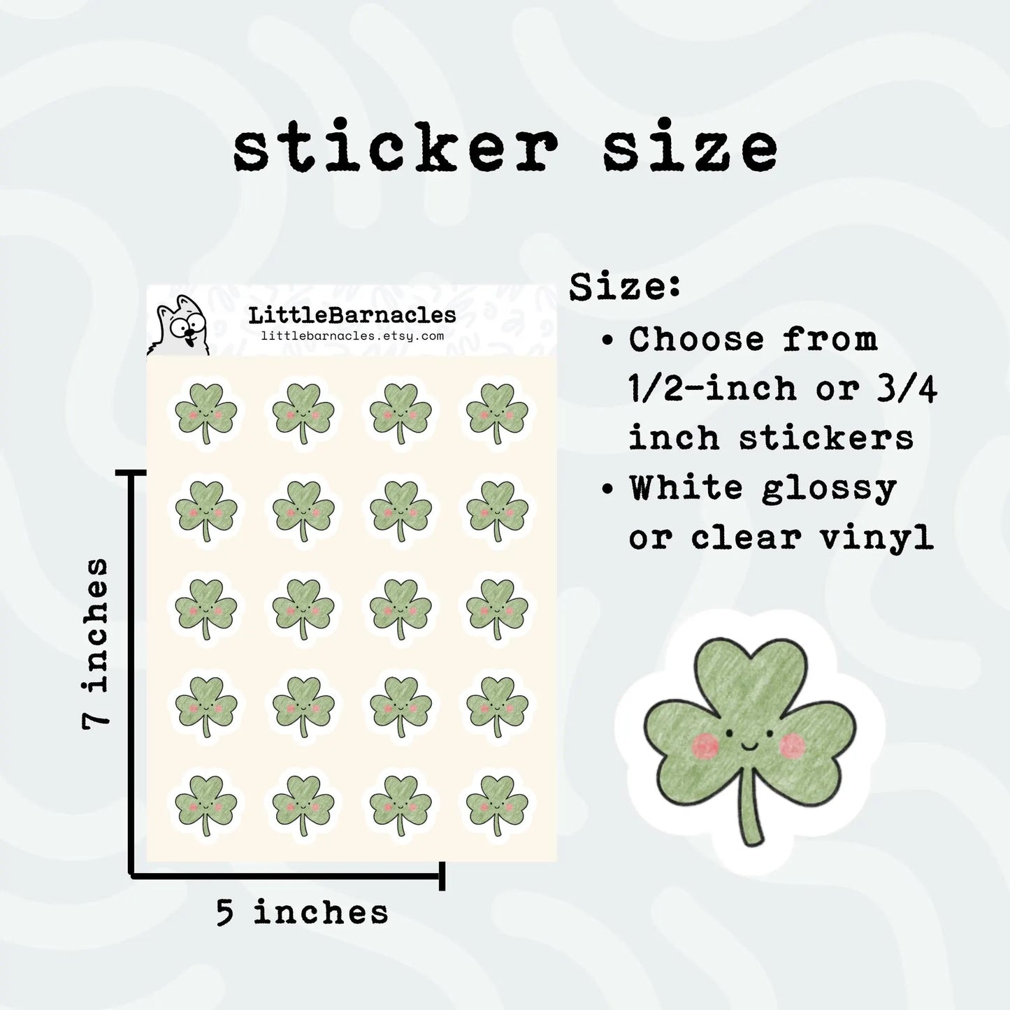 Shamrock Planner Sticker • St. Patrick’s Day Reminder • Cute Irish Shamrock Sticker • Mini Holiday Icon • Calendar Planner Label