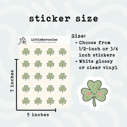 Shamrock Planner Sticker • St. Patrick’s Day Reminder • Cute Irish Shamrock Sticker • Mini Holiday Icon • Calendar Planner Label