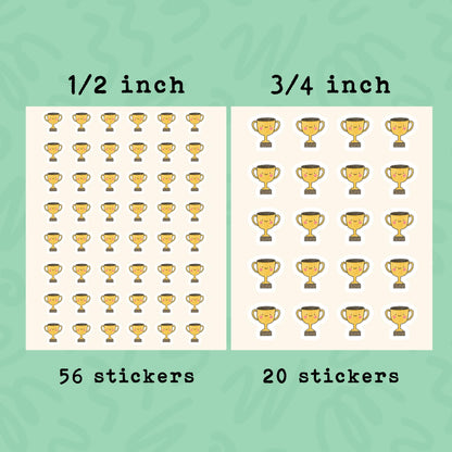 Trophy Planner Sticker • Sports Award Sticker • Competition Reminder • Sporting Event Calendar • Achievement Planner Label