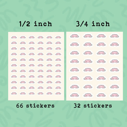 Sleep Mask Planner Sticker • Sleep Tracking Reminder • Bedtime Medication Label • Sleep Journal Mini Sticker • Night Routine Calendar