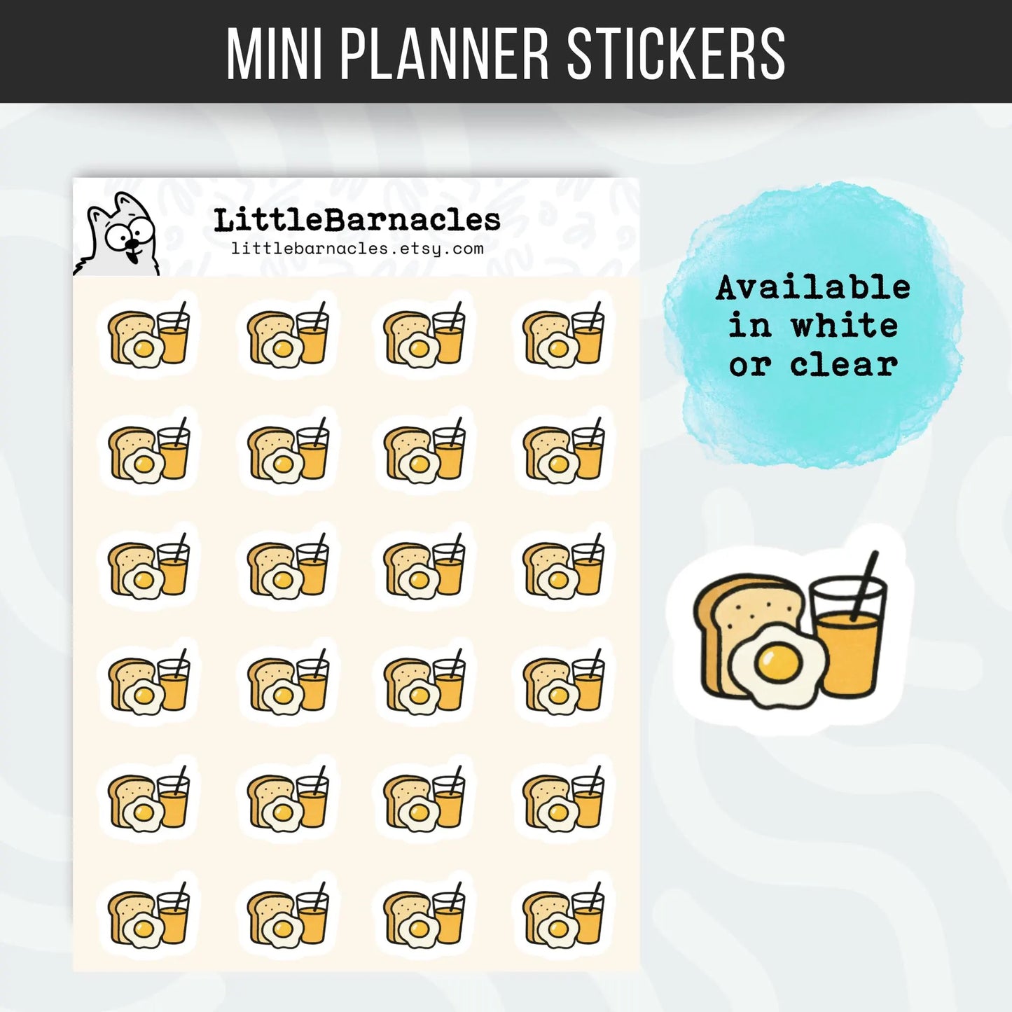 Brunch Planner Sticker • Breakfast Date Reminder • Calendar Brunch Sticker • Mini Food Icon • Weekend Planner Label