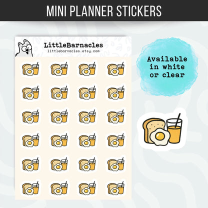 Brunch Planner Sticker • Breakfast Date Reminder • Calendar Brunch Sticker • Mini Food Icon • Weekend Planner Label