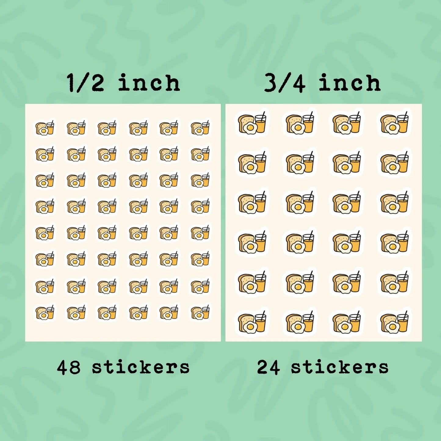 Brunch Planner Sticker • Breakfast Date Reminder • Calendar Brunch Sticker • Mini Food Icon • Weekend Planner Label