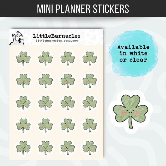 Shamrock Planner Sticker • St. Patrick’s Day Reminder • Cute Irish Shamrock Sticker • Mini Holiday Icon • Calendar Planner Label