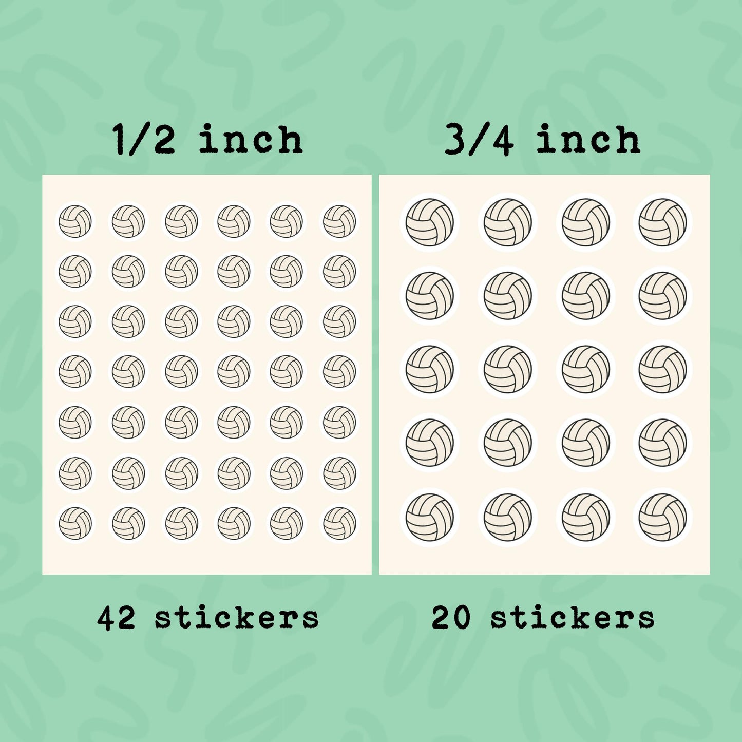 Volleyball Planner Stickers • Volleyball Game Sticker • Volleyball Practice Reminder • Sports Calendar Sticker • Team Event Planner Label