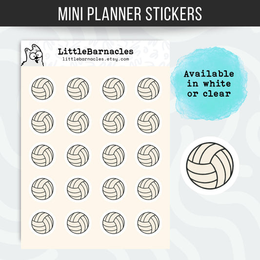 Volleyball Planner Stickers • Volleyball Game Sticker • Volleyball Practice Reminder • Sports Calendar Sticker • Team Event Planner Label