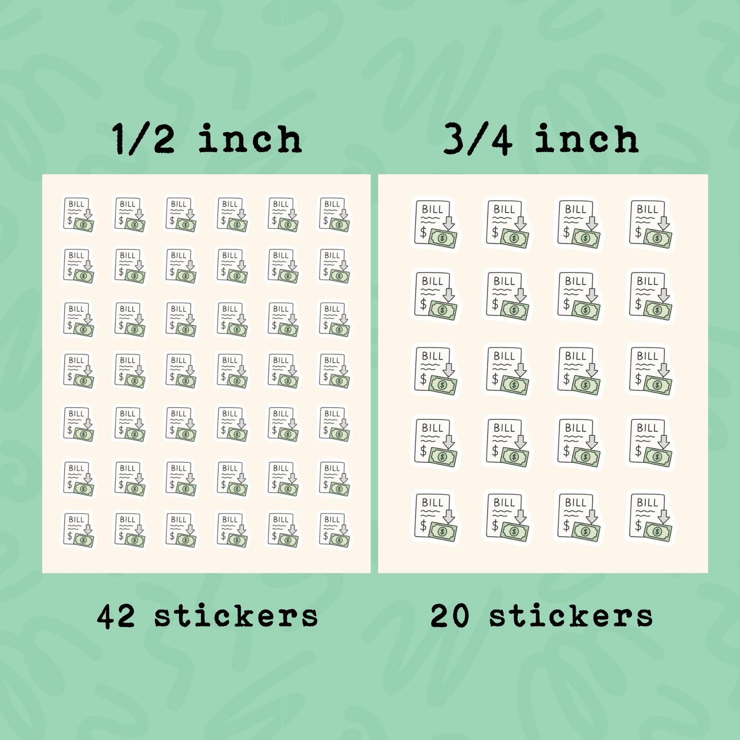 Pay Bills Planner Stickers • Money With Wings Finance Reminder • Budget & Payday Stickers for Calendar or Journal