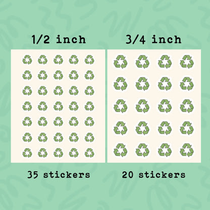 Recycle Planner Sticker • Trash Day Reminder • Recycling Chore Sticker • Garbage Day Calendar Label • Home Organization Sticker