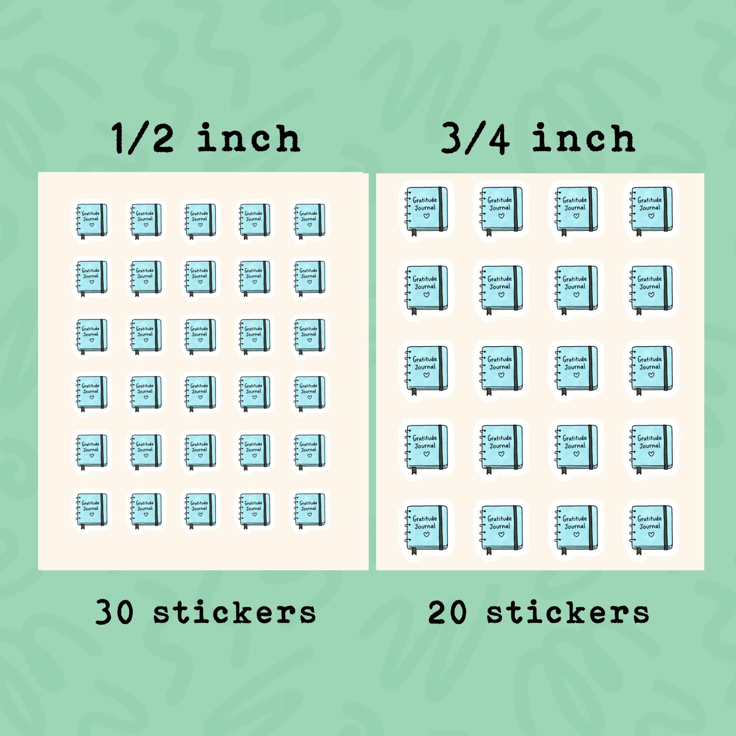 Gratitude Journal Planner Stickers • Mental Health & Mood Tracker • Self Care Reminder • Mini Glimmer Journal Stickers