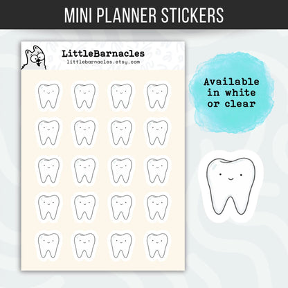 Tooth Planner Sticker • Dental Health Reminder • Dentist Appointment Sticker • Floss Reminder Label for Planner & Calendar