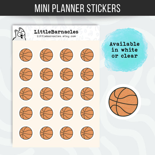 Basketball Planner Stickers • Basketball Game & Practice • Sports Calendar Stickers • Team Event Planner Labels • Athlete Planner Stickers