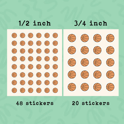 Basketball Planner Stickers • Basketball Game & Practice • Sports Calendar Stickers • Team Event Planner Labels • Athlete Planner Stickers