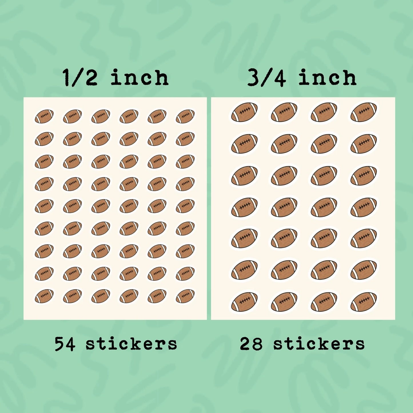 Football Planner Stickers • Football Game & Practice • Sports Calendar Stickers • Team Event Planner Labels • Athlete Journal Stickers