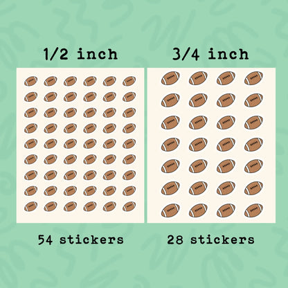 Football Planner Stickers • Football Game & Practice • Sports Calendar Stickers • Team Event Planner Labels • Athlete Journal Stickers