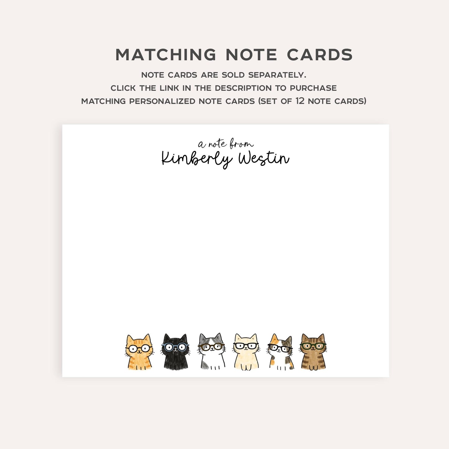 Cats with Glasses Return Address Labels • Personalized Mailing Stickers • Custom Cat Address Labels • Weatherproof Vinyl • Cute Pet Labels