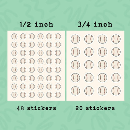 Baseball Planner Stickers • Sport Sticker Set • Baseball Game & Practice Reminders • Cute Baseball Stickers for Planner or Calendar