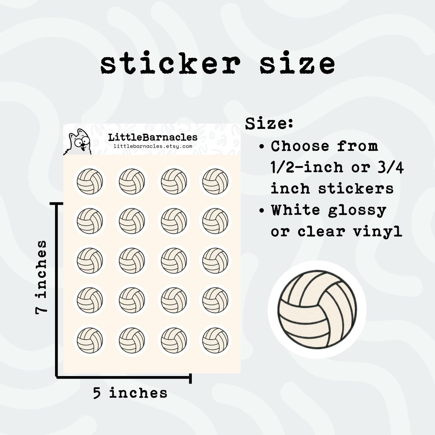 Volleyball Planner Stickers • Volleyball Game Sticker • Volleyball Practice Reminder • Sports Calendar Sticker • Team Event Planner Label