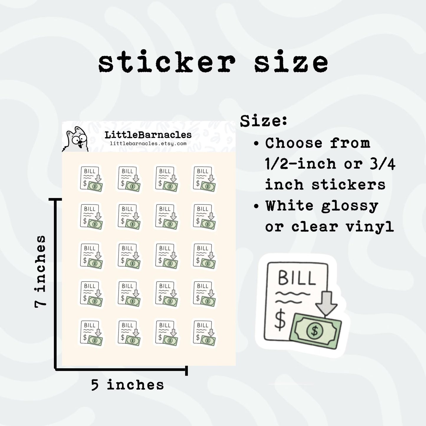 Pay Bills Planner Stickers • Money With Wings Finance Reminder • Budget & Payday Stickers for Calendar or Journal