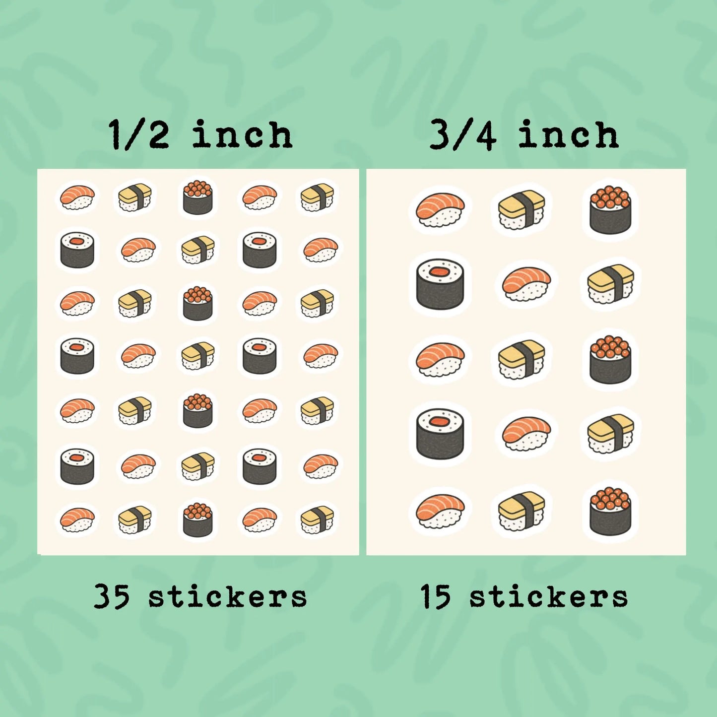 Sushi Planner Sticker • Sushi Night Reminder • Cute Sushi Date Label • Food & Drink Planner Stickers • Calendar Meal Sticker