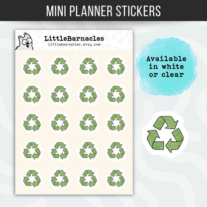 Recycle Planner Sticker • Trash Day Reminder • Recycling Chore Sticker • Garbage Day Calendar Label • Home Organization Sticker