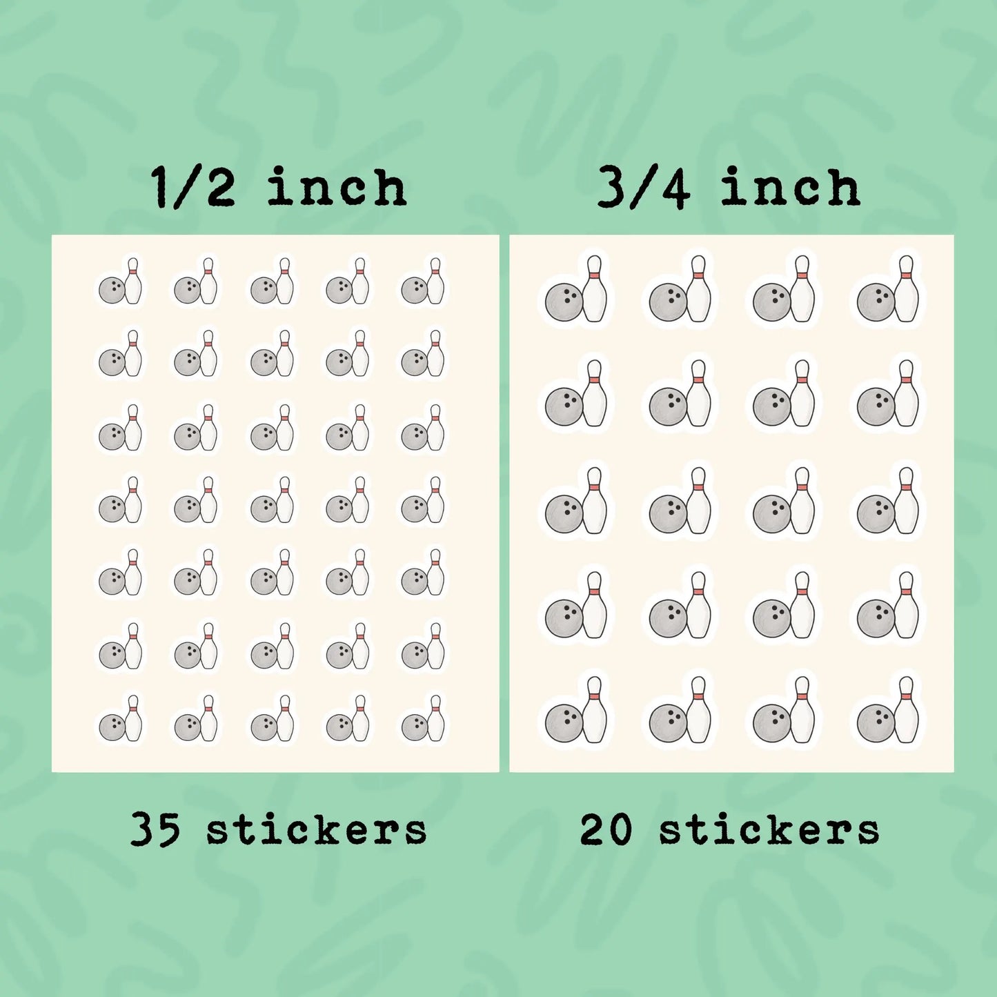 Bowling Planner Stickers • Bowling Ball Sticker • Sport Sticker • League Night Reminder • Cute Bowling Event Stickers for Planner & Calendar