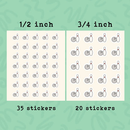 Bowling Planner Stickers • Bowling Ball Sticker • Sport Sticker • League Night Reminder • Cute Bowling Event Stickers for Planner & Calendar