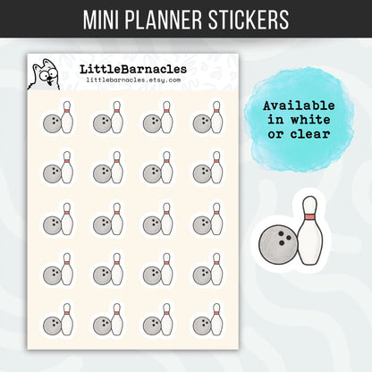 Bowling Planner Stickers • Bowling Ball Sticker • Sport Sticker • League Night Reminder • Cute Bowling Event Stickers for Planner & Calendar