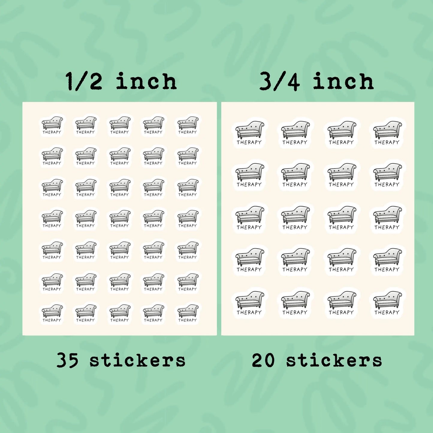 Therapy Reminder Planner Sticker • Mental Health Appointment Sticker • Counseling Visit Icon • Psychologist & Psychiatrist Calendar Label