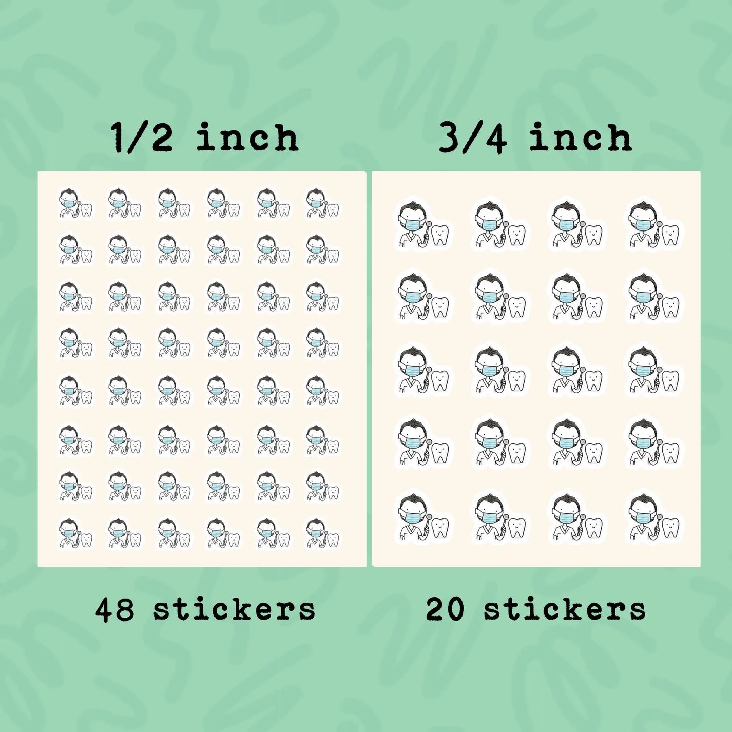 Dentist Appointment Planner Stickers • Dental Exam & Orthodontist Reminder Icons • Dentist Appt Vinyl Stickers • Health Planner
