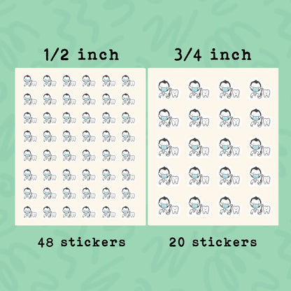Dentist Appointment Planner Stickers • Dental Exam & Orthodontist Reminder Icons • Dentist Appt Vinyl Stickers • Health Planner