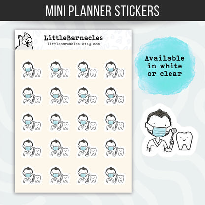 Dentist Appointment Planner Stickers • Dental Exam & Orthodontist Reminder Icons • Dentist Appt Vinyl Stickers • Health Planner