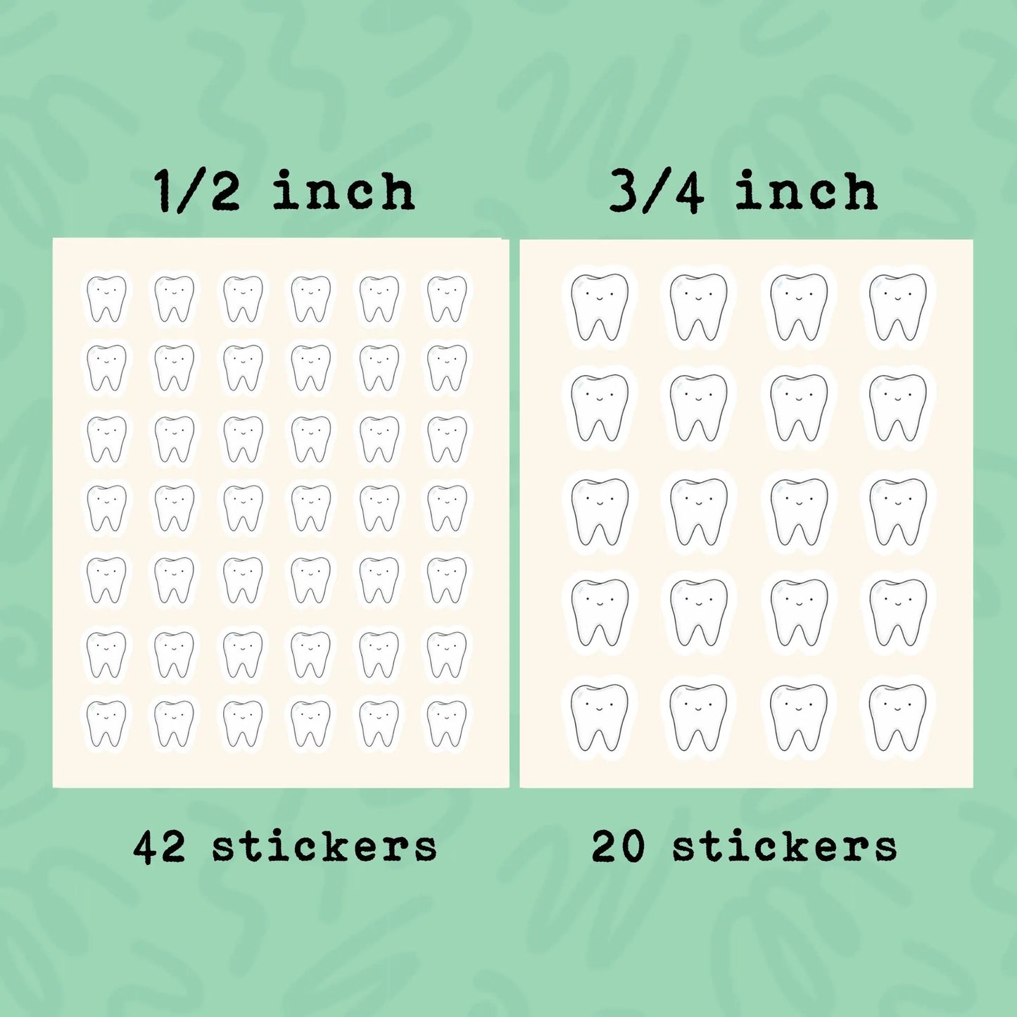 Tooth Planner Sticker • Dental Health Reminder • Dentist Appointment Sticker • Floss Reminder Label for Planner & Calendar