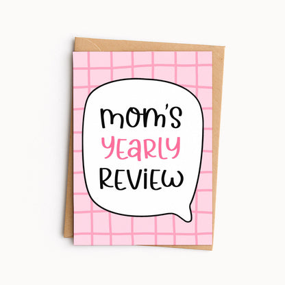 New Mom Mother’s Day Card • Mom Yearly Review Card • Funny Mom Card • Happy Mother’s Day Card • Mom Appreciation Card