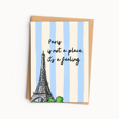 Parisian Greeting Card • Thinking of You Card • French Themed Card • Everyday Card • Frenchie Lover Gift