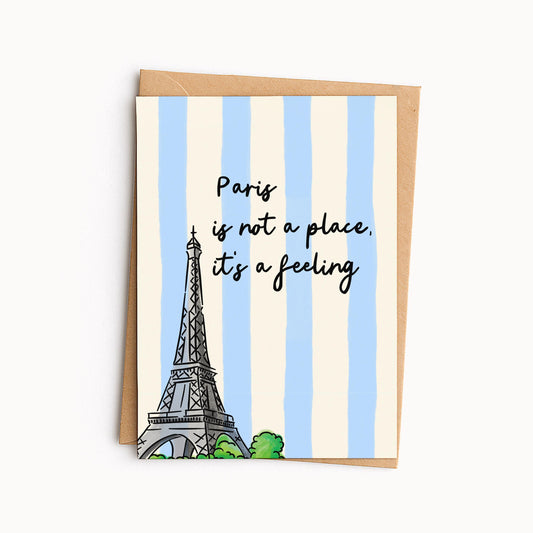Parisian Greeting Card • Thinking of You Card • French Themed Card • Everyday Card • Frenchie Lover Gift