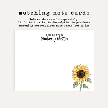 Custom Sunflower Return Address Labels • Sunflower Mailing Labels • Personalized Address Stickers • Floral Return Labels • Cute Flower Label