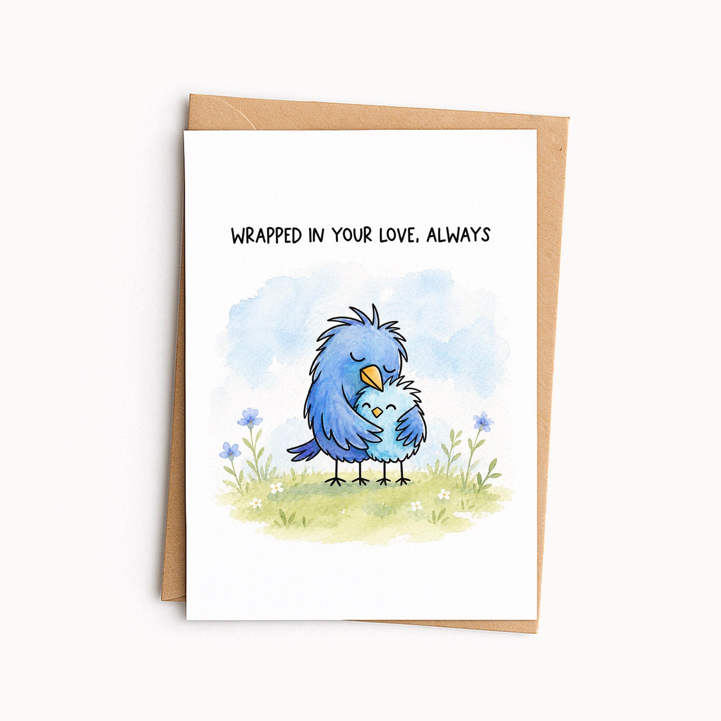 Mama Bird Mother’s Day Card • Cute Bird Card for Mom • Mom Appreciation Card • Sweet Mom Greeting Card