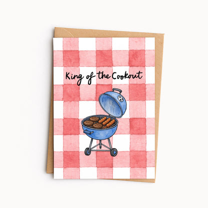 Father’s Day Grill Card • Cute Grill Master Dad Card • Funny Dad Joke Greeting Card • BBQ Card for Dad or Stepdad