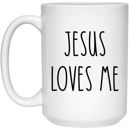 Jesus Loves Me Mug Christian Faith Coffee Cup Religious