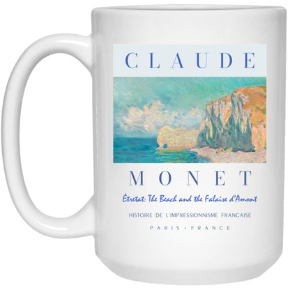 Claude Monet Mug The Beach and the Falaise d’Amont Coffee Cup