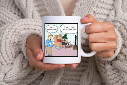 Video Gamer Mug Dad Joke Cartoon Video Gaming Coffee Cup