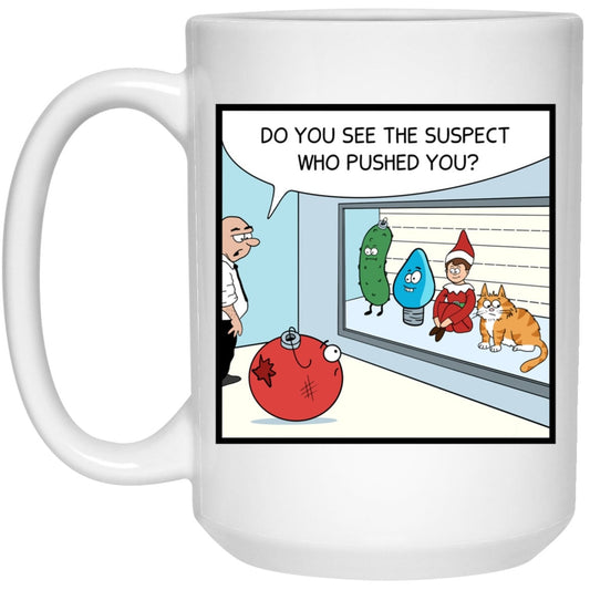 Christmas Cat Criminal Mug Cartoon Cat Coffee Cup